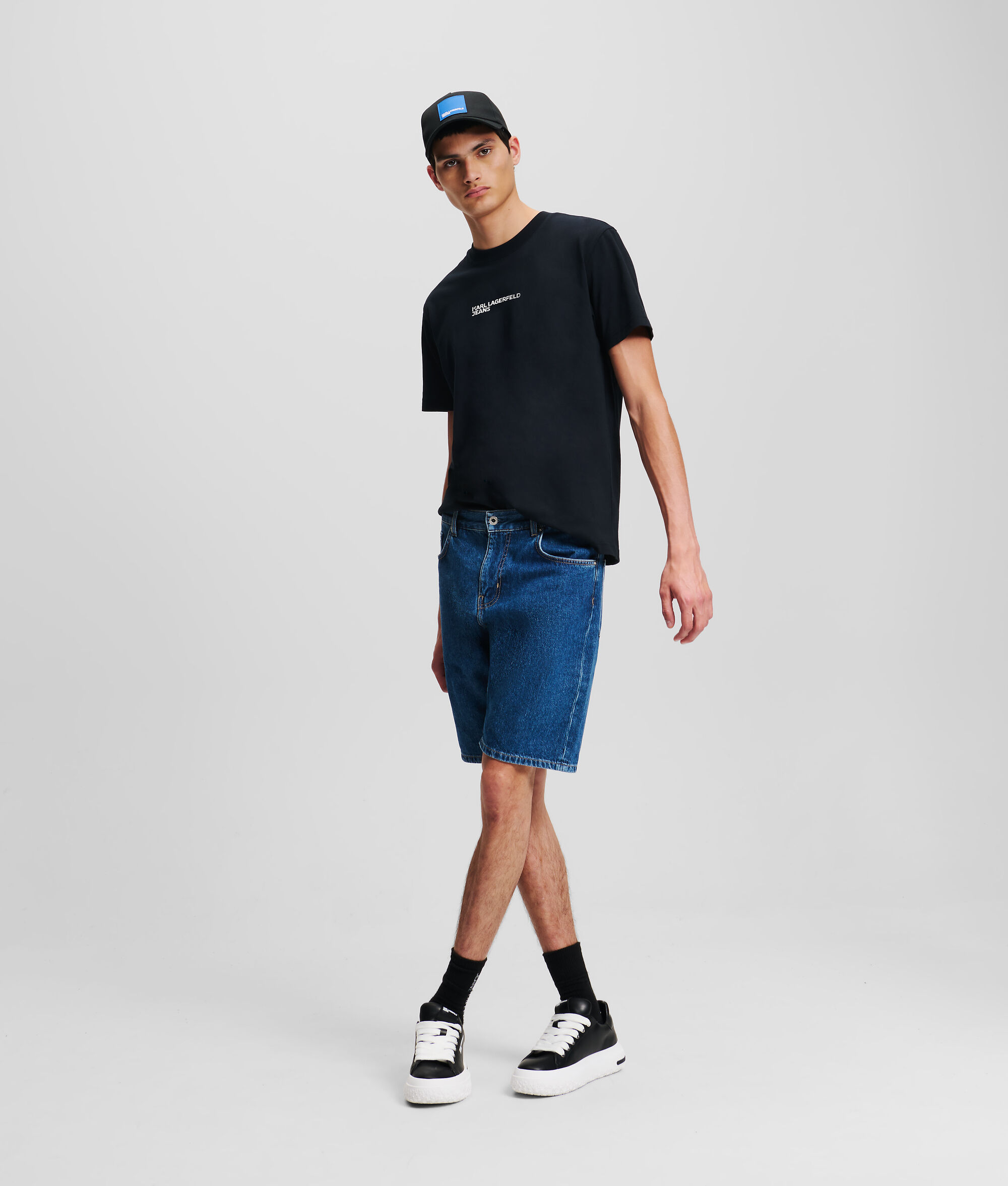 (image for) Clear KLJ TAPERED DENIM SHORTS